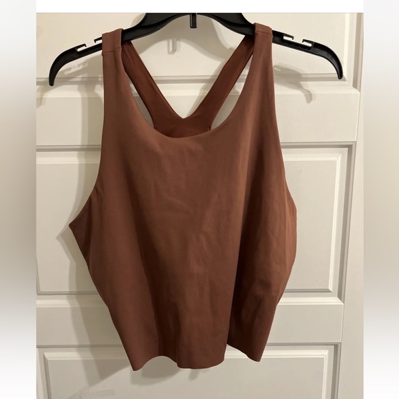 Nike Yoga‎ Women's Dri-FIT Luxe Cropped Tank (Brown) DQ6032-231 Retail $ $52 XXL - Picture 1 of 3